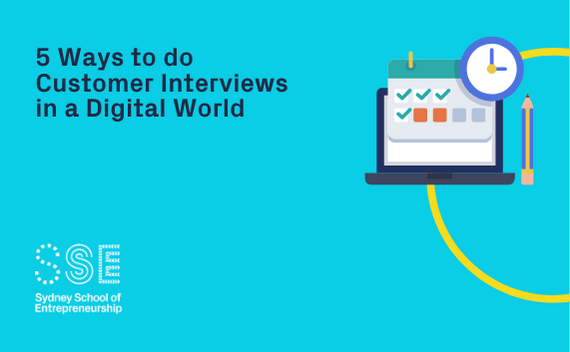 5 Ways to do customer interviews graphic